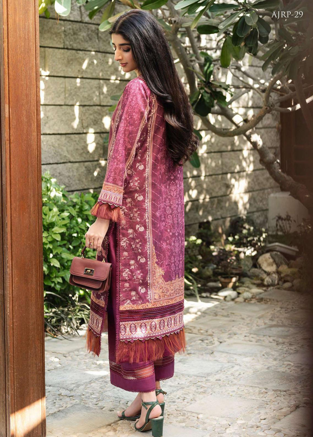 Rania by Asim Jofa Printed Lawn Suits Unstitched 2 Piece AJ23R AJRP-29 - Summer Collection