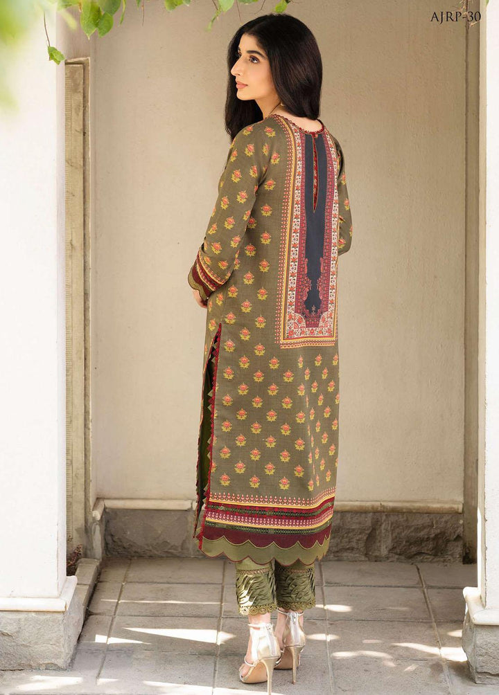Rania by Asim Jofa Embroidered Lawn Suits Unstitched 2 Piece AJ23R AJRP-30 - Summer Collection