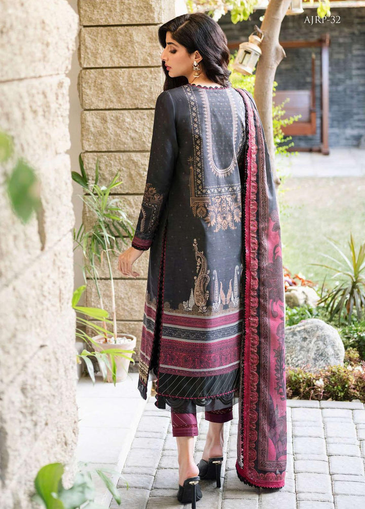 Rania by Asim Jofa Embroidered Lawn Suits Unstitched 3 Piece AJ23R AJRP-32 - Summer Collection