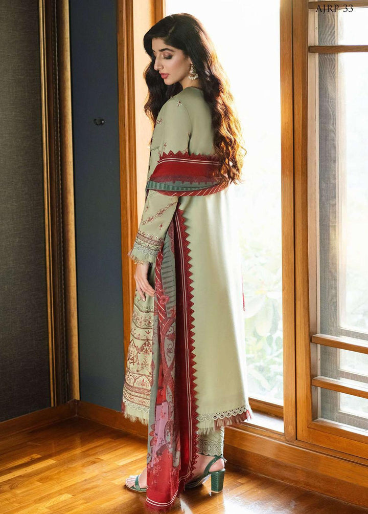 Rania by Asim Jofa Embroidered Lawn Suits Unstitched 2 Piece AJ23R AJRP-33 - Summer Collection