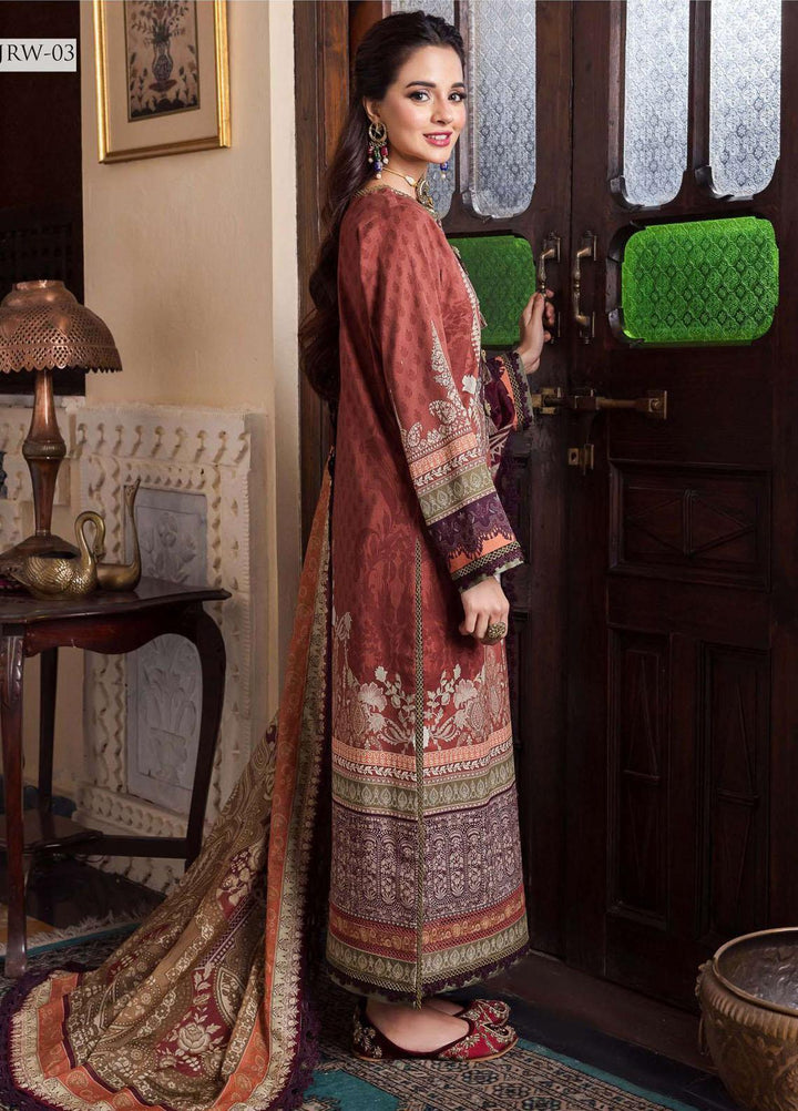 Rania By Asim Jofa Printed Cotton Suits Unstitched 3 Piece AJ23RN AJRW-03 - Winter Collection
