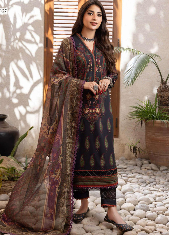 Rania By Asim Jofa Printed Cotton Suits Unstitched 3 Piece AJ23RN AJRW-27 - Winter Collection