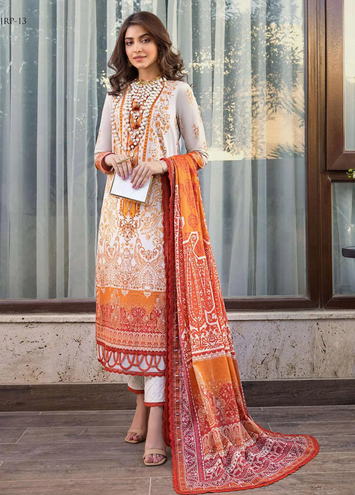 Rania by Asim Jofa Printed Lawn Unstitched Suit 2 Piece AJ23R AJRP-13 - Summer Collection