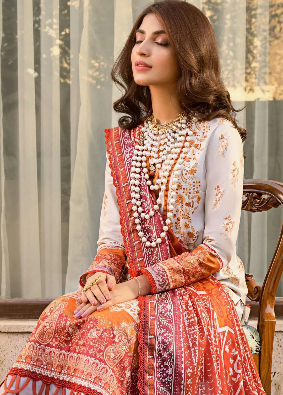 Rania by Asim Jofa Printed Lawn Unstitched Suit 2 Piece AJ23R AJRP-13 - Summer Collection