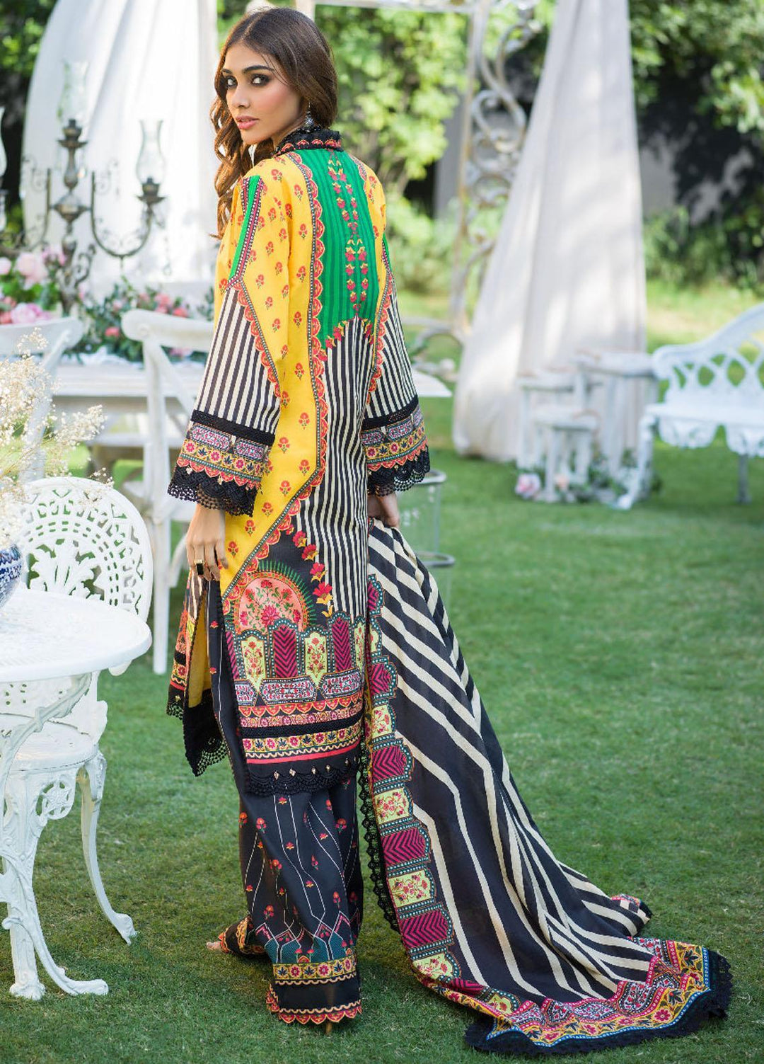 Rania By Asim Jofa Printed Lawn Suits Unstitched 3 Piece AJ22RB AJPR-03 - Summer Collection