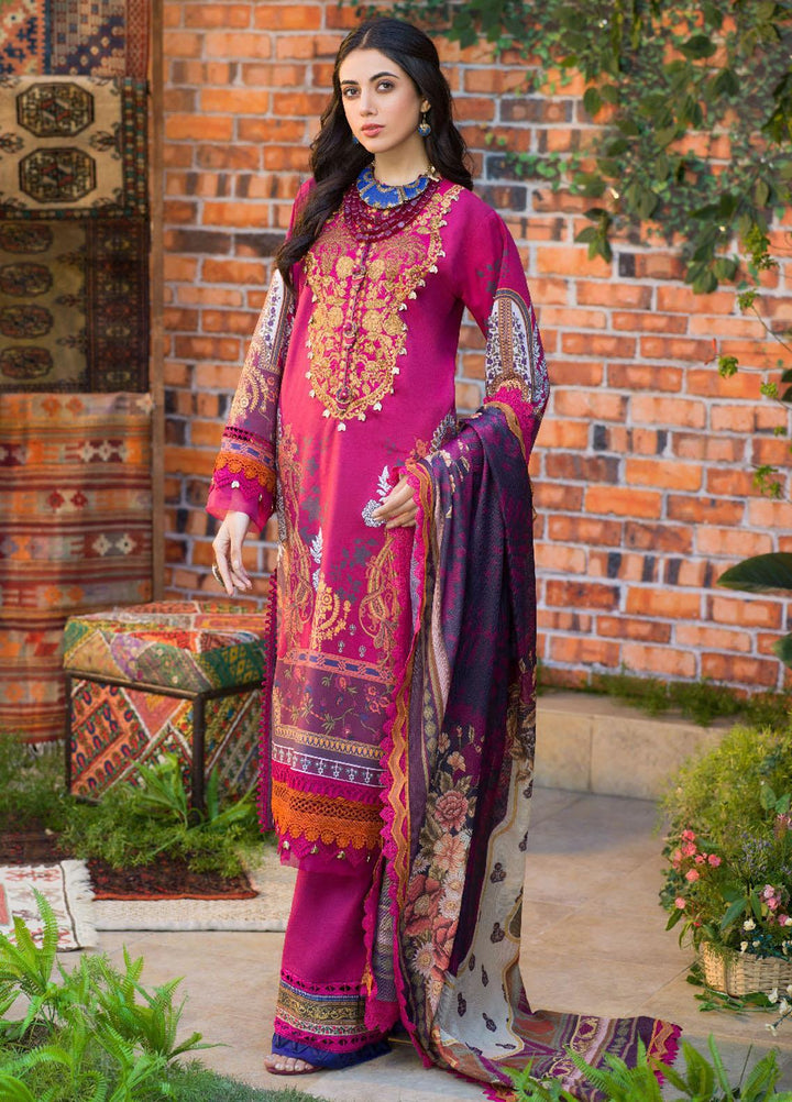 Rania By Asim Jofa Embroidered Lawn Suits Unstitched 3 Piece AJ22RB AJPR-04 - Summer Collection