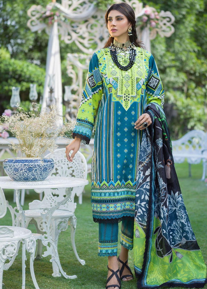 Rania By Asim Jofa Embroidered Lawn Suits Unstitched 3 Piece AJ22RB AJPR-06 - Summer Collection