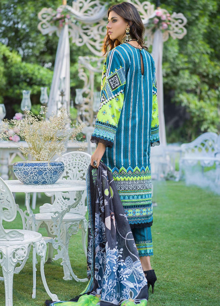 Rania By Asim Jofa Embroidered Lawn Suits Unstitched 3 Piece AJ22RB AJPR-06 - Summer Collection