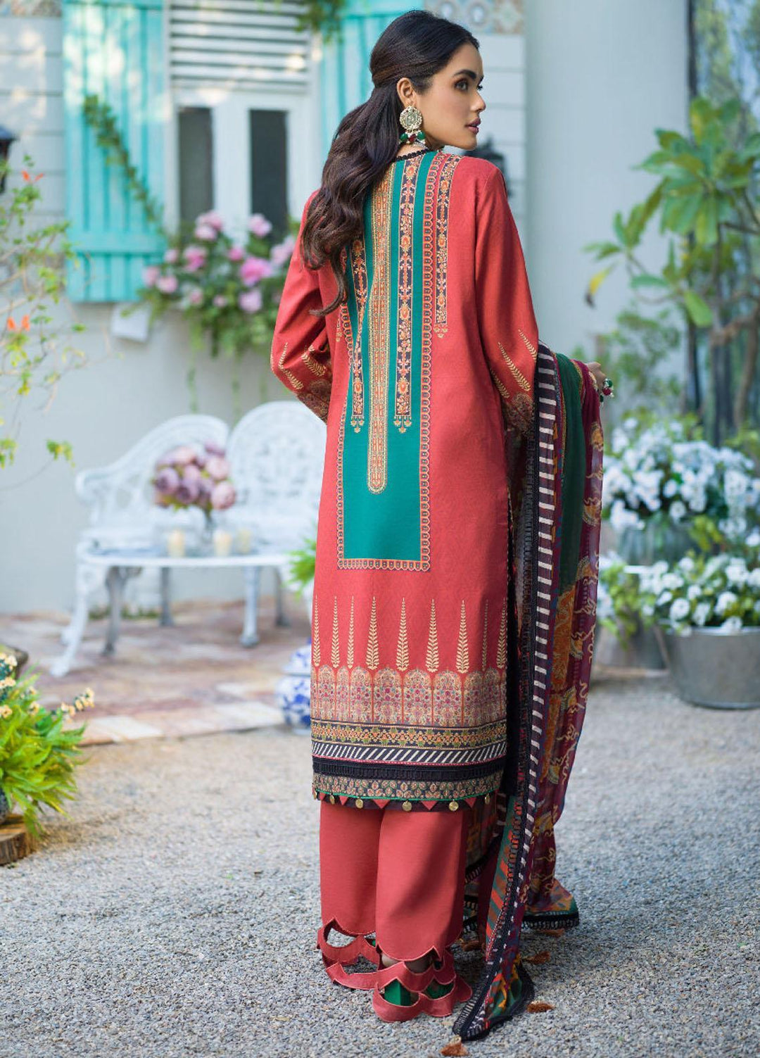 Rania By Asim Jofa Printed Lawn Suits Unstitched 3 Piece AJ22RB AJPR-12 - Summer Collection