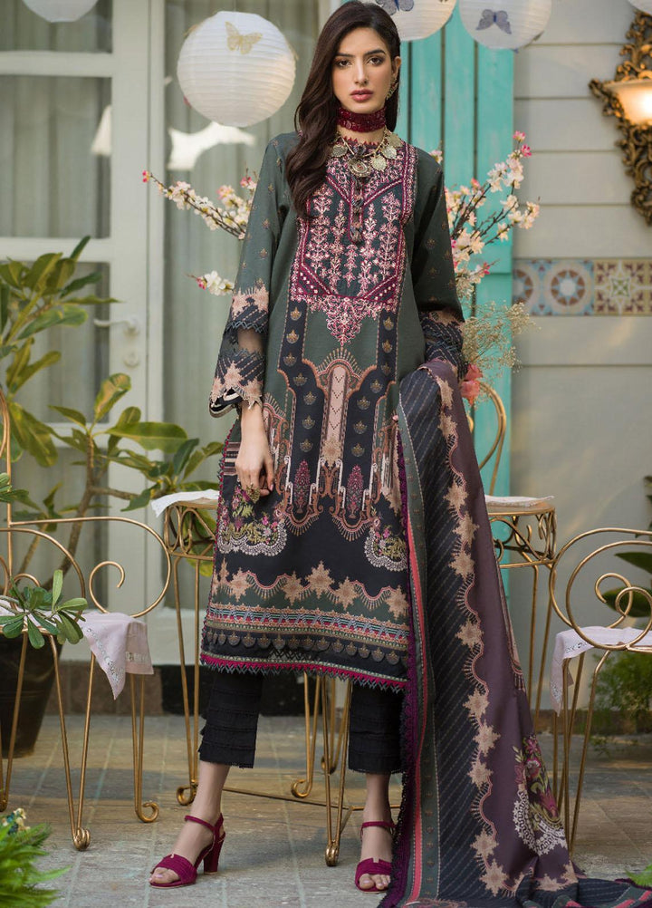 Rania By Asim Jofa Embroidered Lawn Suits Unstitched 2 Piece AJ22RB AJPR-19 - Summer Collection