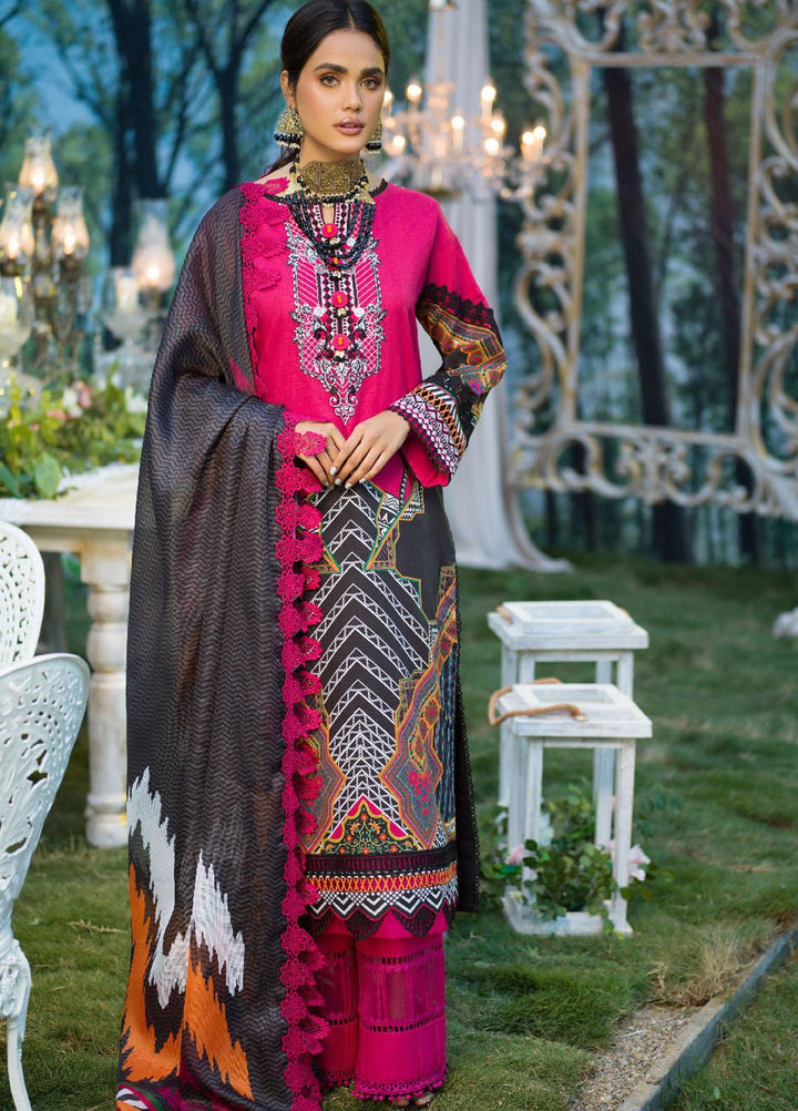 Rania By Asim Jofa Embroidered Lawn Suits Unstitched 2 Piece AJ22RB AJPR-20 - Summer Collection