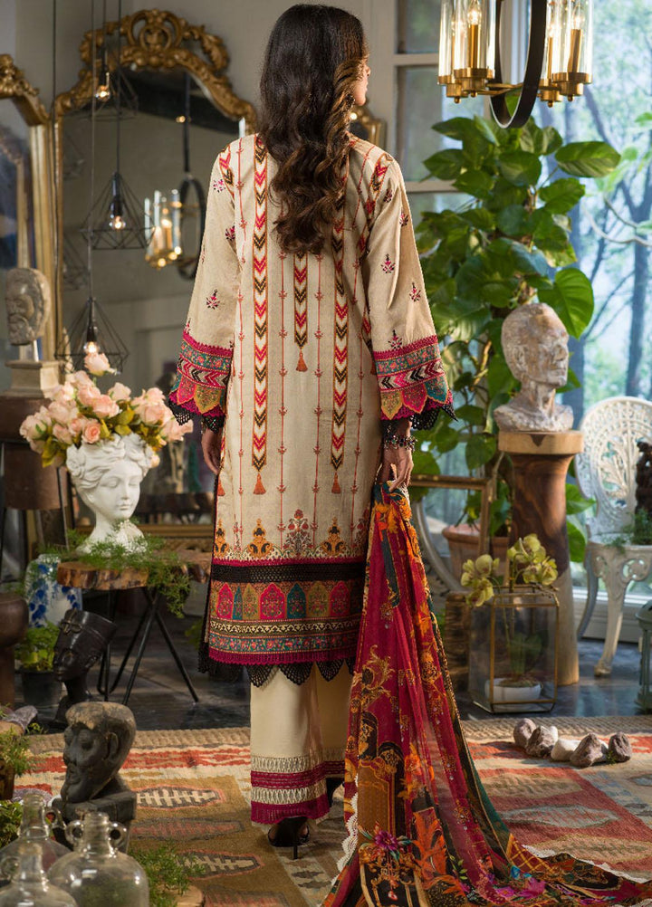 Rania By Asim Jofa Embroidered Lawn Suits Unstitched 2 Piece AJ22RB AJPR-22 - Summer Collection