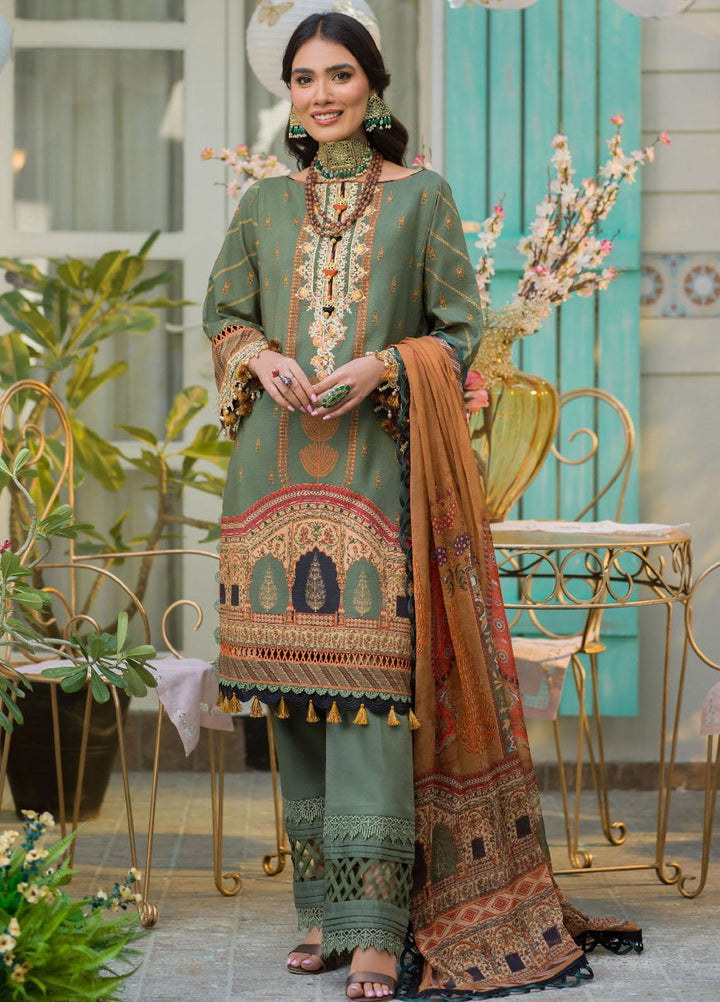 Rania By Asim Jofa Embroidered Lawn Suits Unstitched 2 Piece AJ22RB AJPR-24 - Summer Collection