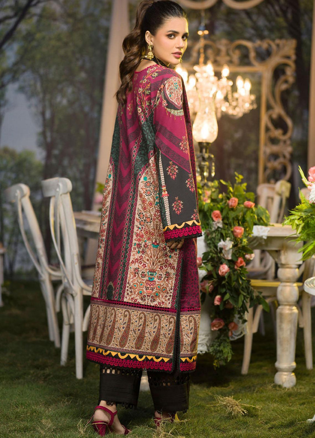 Rania By Asim Jofa Printed Lawn Unstitched Kurti AJ22RB AJPR-26 - Summer Collection