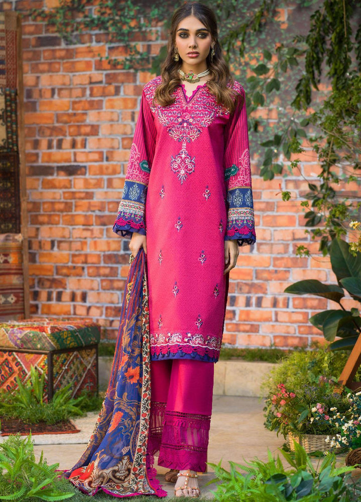 Rania By Asim Jofa Embroidered Lawn Suits Unstitched 3 Piece AJ22RR AJPR-08 - Summer Collection