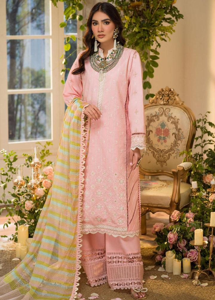 Rania By Asim Jofa Embroidered Lawn Suits Unstitched 3 Piece AJ22RR AJPR-14 - Summer Collection