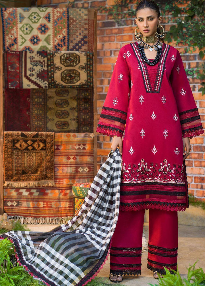 Rania By Asim Jofa Embroidered Lawn Suits Unstitched 3 Piece AJ22RR AJPR-15 - Summer Collection