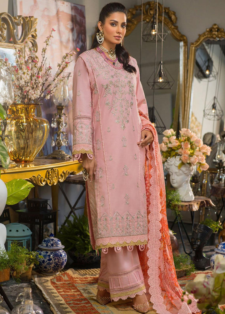 Rania By Asim Jofa Embroidered Lawn Suits Unstitched 3 Piece AJ22RR AJPR-38 - Summer Collection