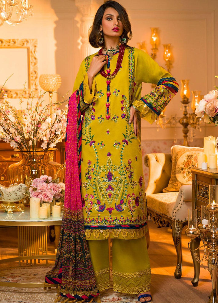 Rania By Asim Jofa Embroidered Lawn Suits Unstitched 3 Piece AJ22RR AJPR-40 - Summer Collection