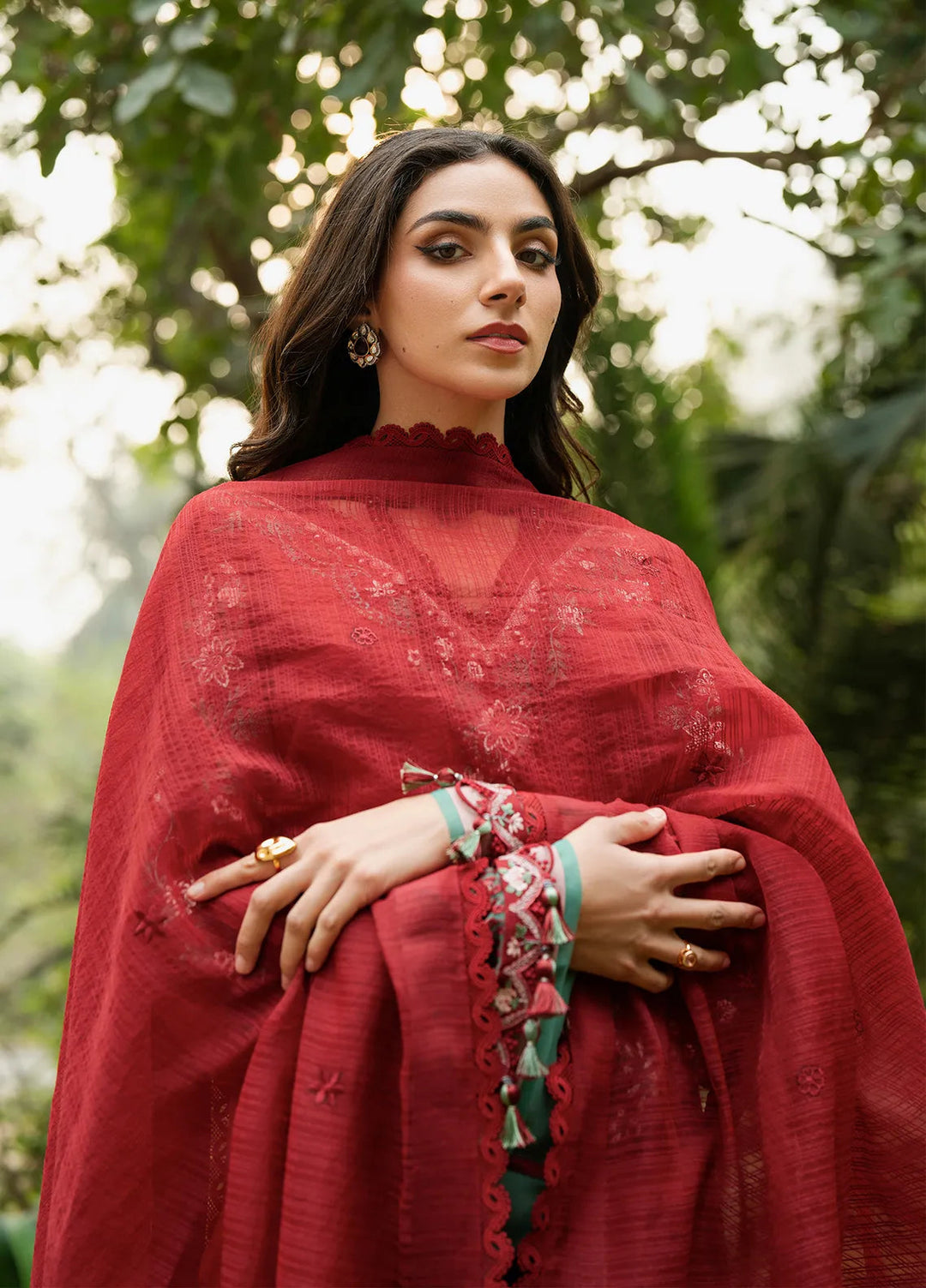 Rania by Hana Embroidered Lawn Suit Unstitched 3 Piece HN25RS Amina- KSL25-09 - Summer Collection