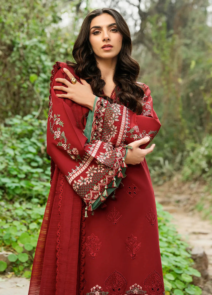 Rania by Hana Embroidered Lawn Suit Unstitched 3 Piece HN25RS Amina- KSL25-09 - Summer Collection