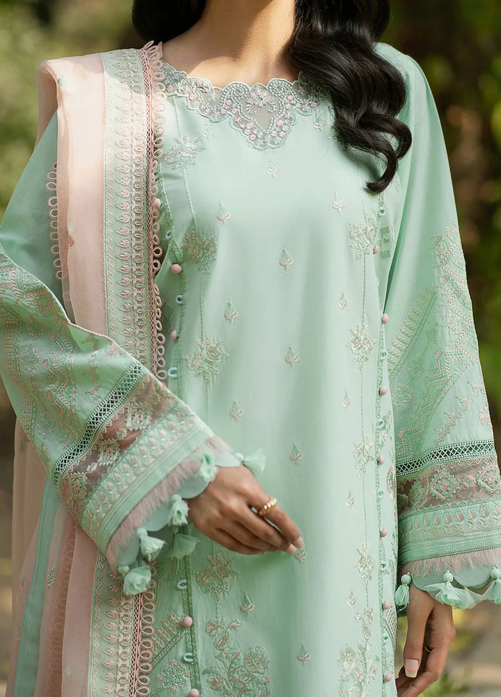 Rania by Hana Embroidered Lawn Suit Unstitched 3 Piece HN25RS Ayla - KSL25-12 - Summer Collection