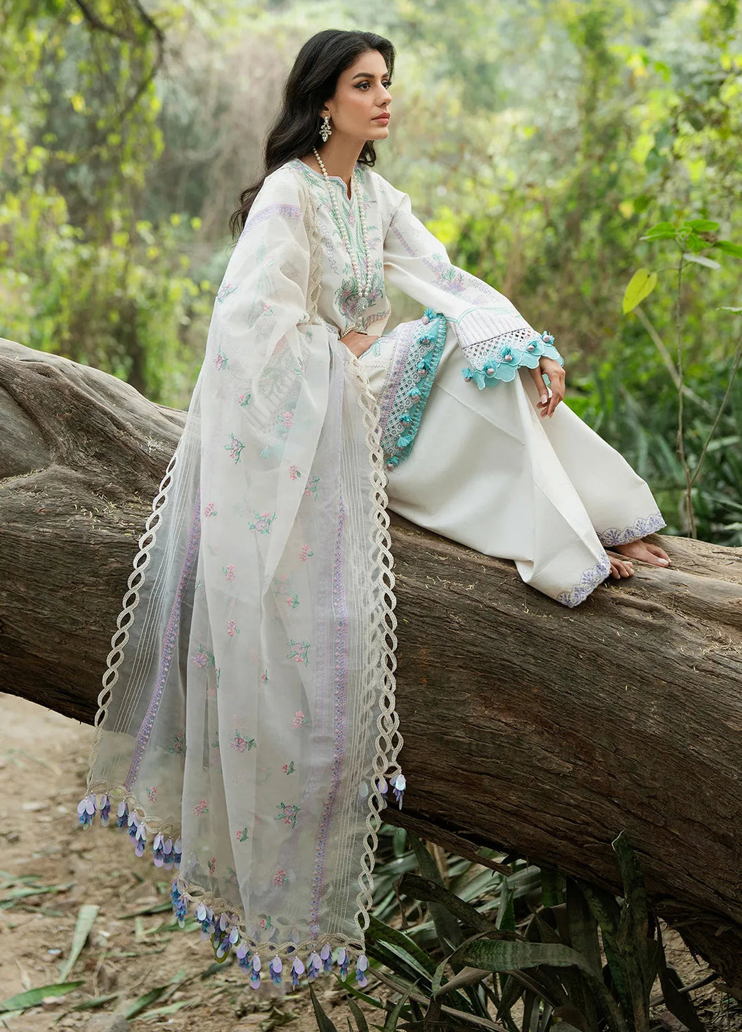 Rania by Hana Embroidered Lawn Suit Unstitched 3 Piece HN25RS Feray - KSL25-07 - Summer Collection