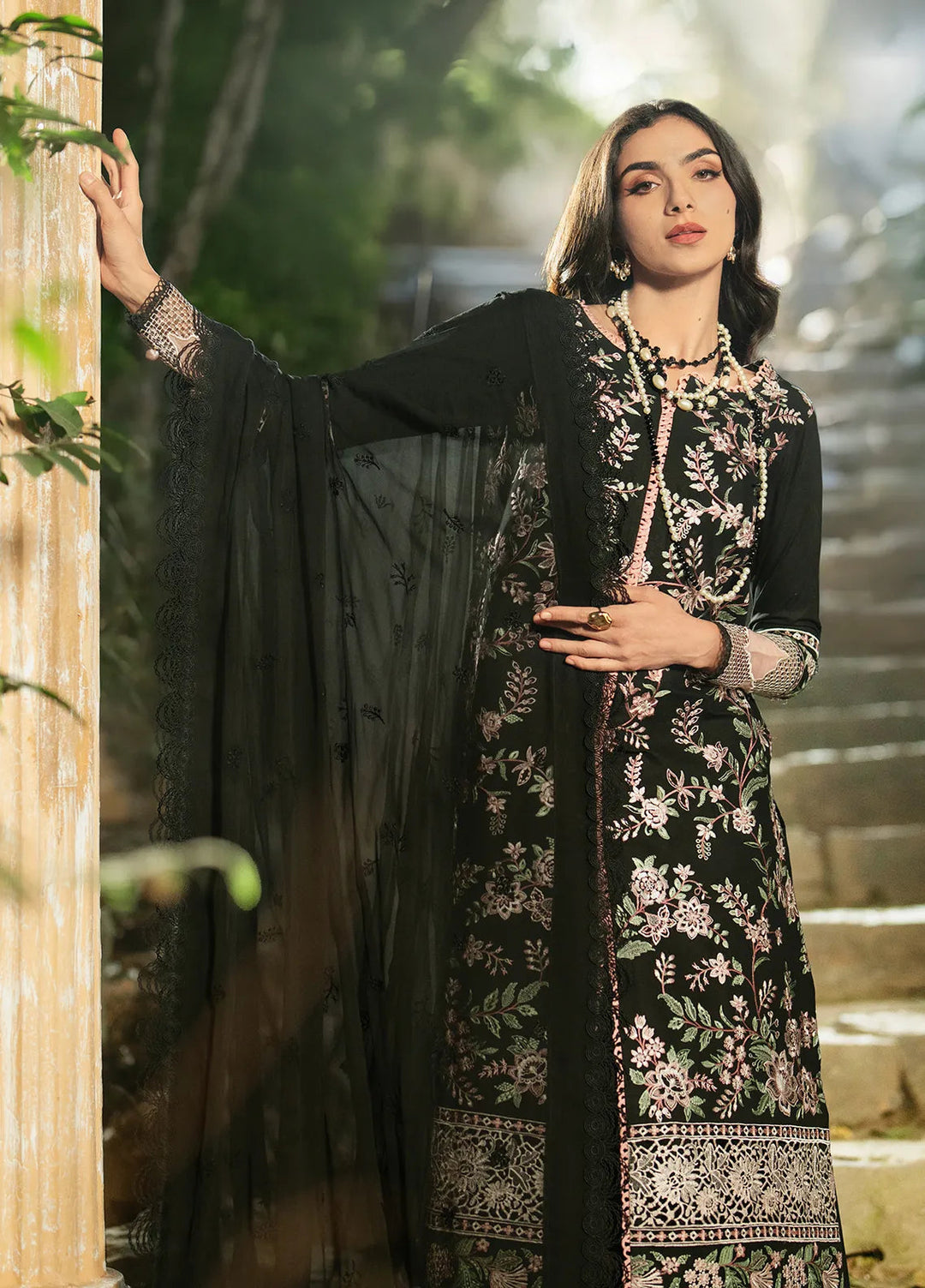 Rania by Hana Embroidered Lawn Suit Unstitched 3 Piece HN25RS Isn - KSL25-04 - Summer Collection