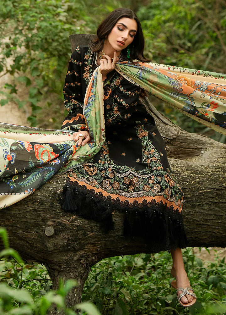 Rania by Hana Embroidered Lawn Suit Unstitched 3 Piece HN25RS Ruya - KSL25-02 - Summer Collection