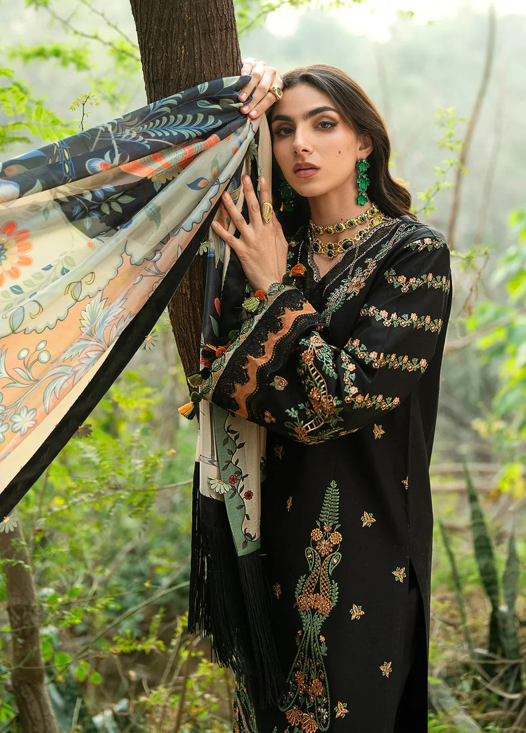 Rania by Hana Embroidered Lawn Suit Unstitched 3 Piece HN25RS Ruya - KSL25-02 - Summer Collection