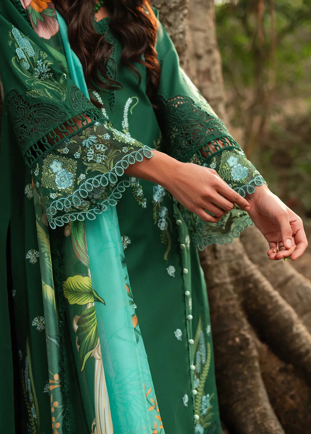 Rania by Hana Embroidered Lawn Suit Unstitched 3 Piece HN25RS Selin - KSL25-06 - Summer Collection