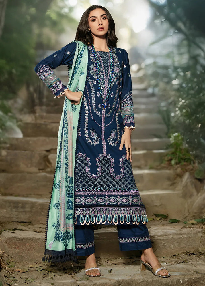 Rania by Hana Embroidered Lawn Suit Unstitched 3 Piece HN25RS Sinem- KSL25-05 - Summer Collection