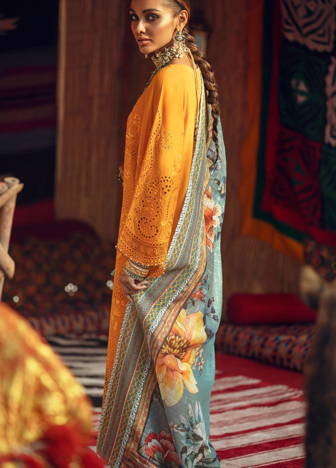 Ranisa by Nureh Embroidered Lawn Suits Unstitched 3 Piece NU21R 17 Seroli - Festive Collection