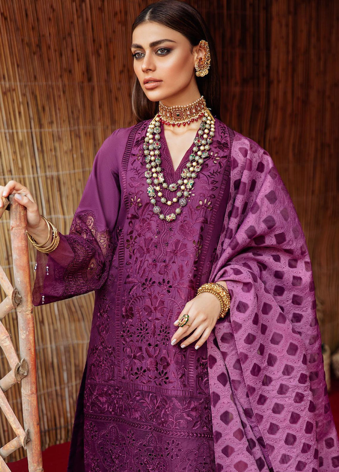 Ranisa by Nureh Embroidered Lawn Suits Unstitched 3 Piece NU21R 20 Rani - Festive Collection
