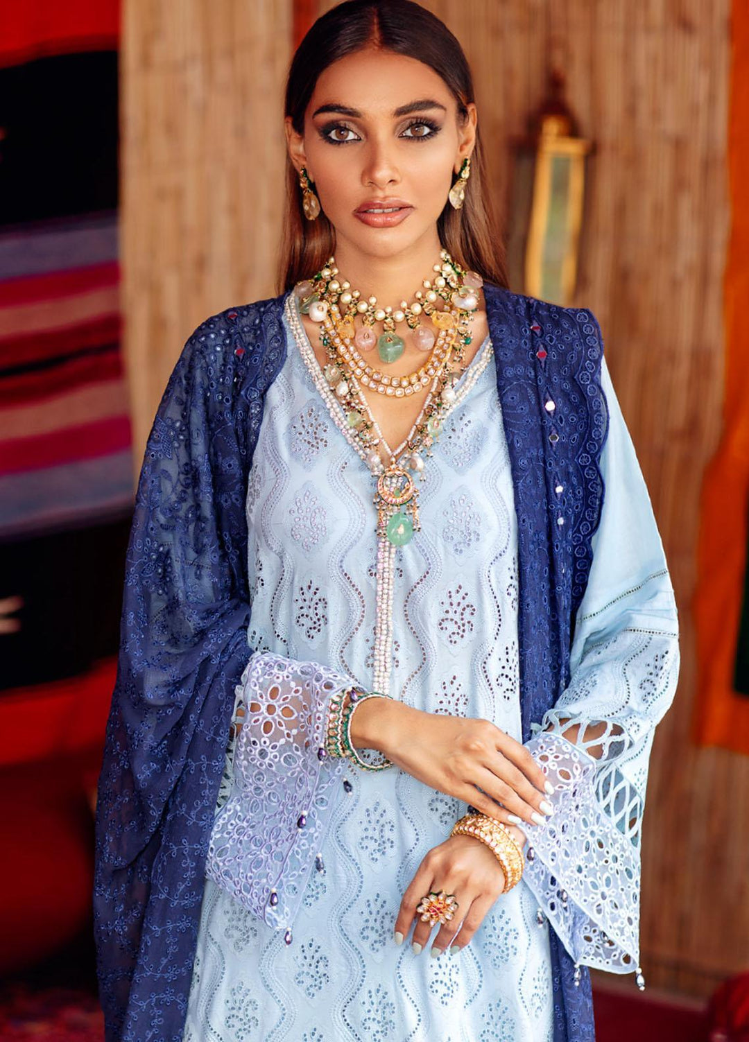 Ranisa by Nureh Embroidered Lawn Suits Unstitched 3 Piece NU21R 21 Morni - Festive Collection