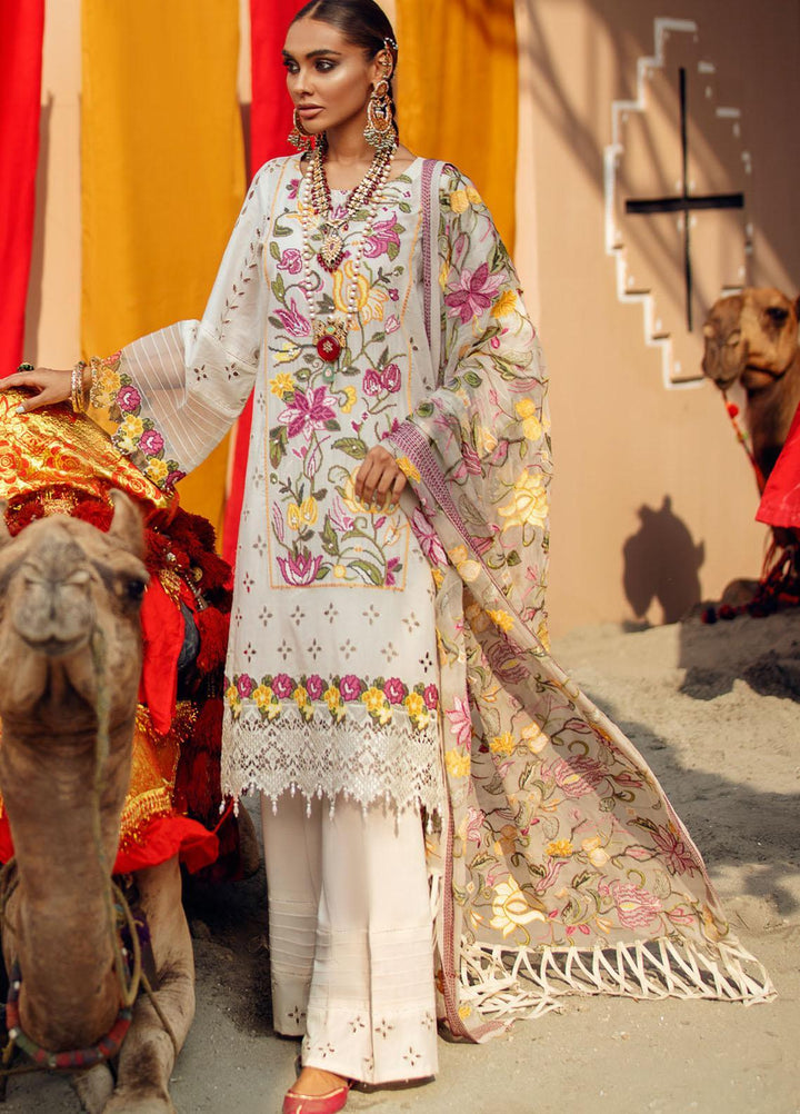 Ranisa by Nureh Embroidered Lawn Suits Unstitched 3 Piece NU21R 24 Uzbek - Festive Collection