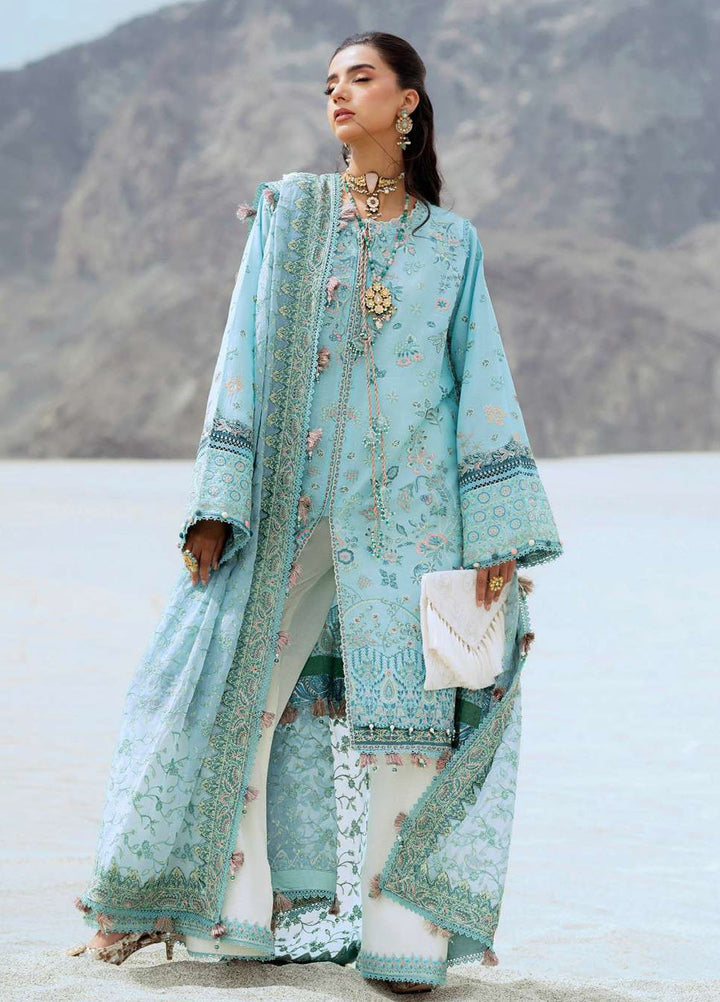 Raqs by Aik Atelier Embroidered Lawn Suits Unstitched 3 Piece AIK25RQ D-03 - Summer Collection