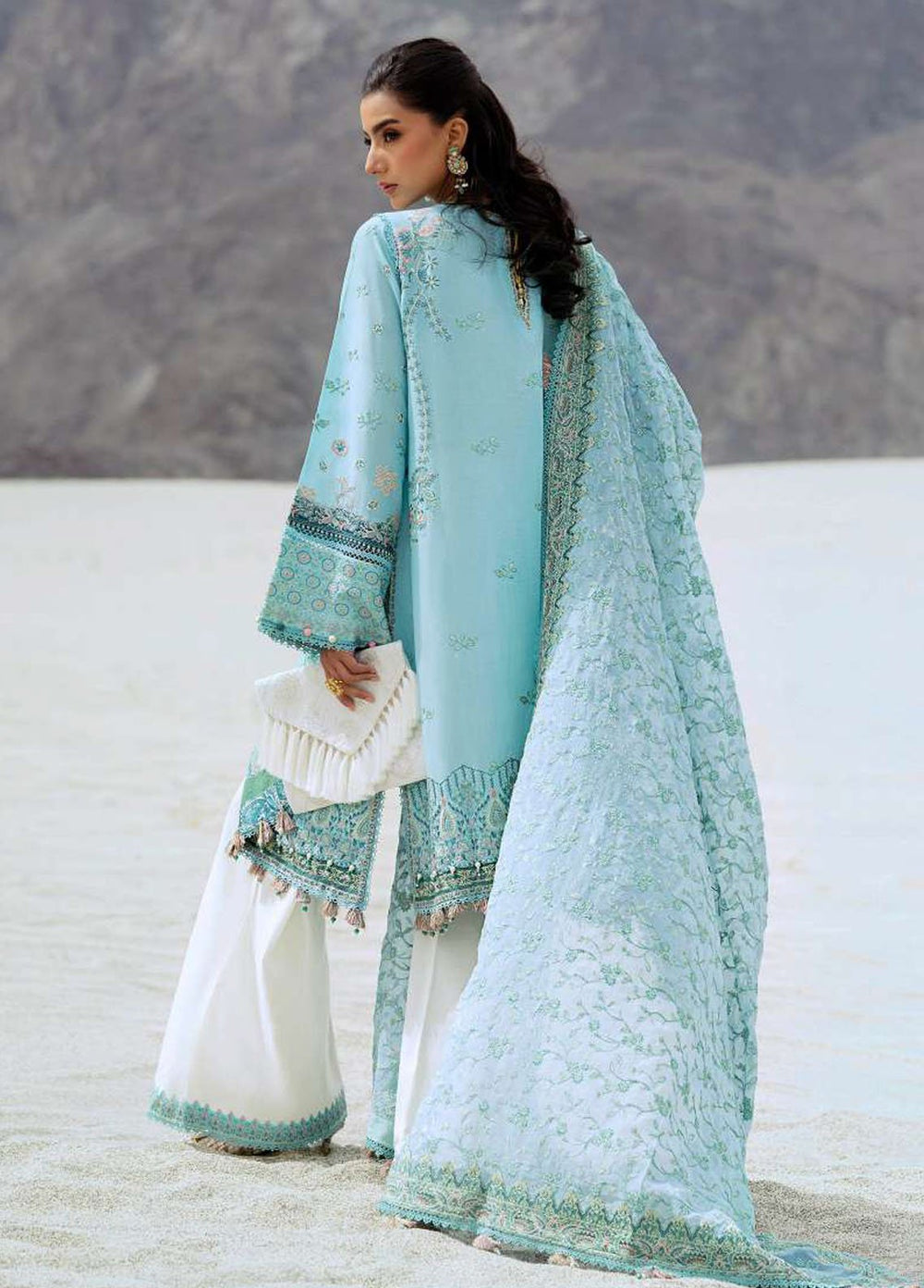 Raqs by Aik Atelier Embroidered Lawn Suits Unstitched 3 Piece AIK25RQ D-03 - Summer Collection