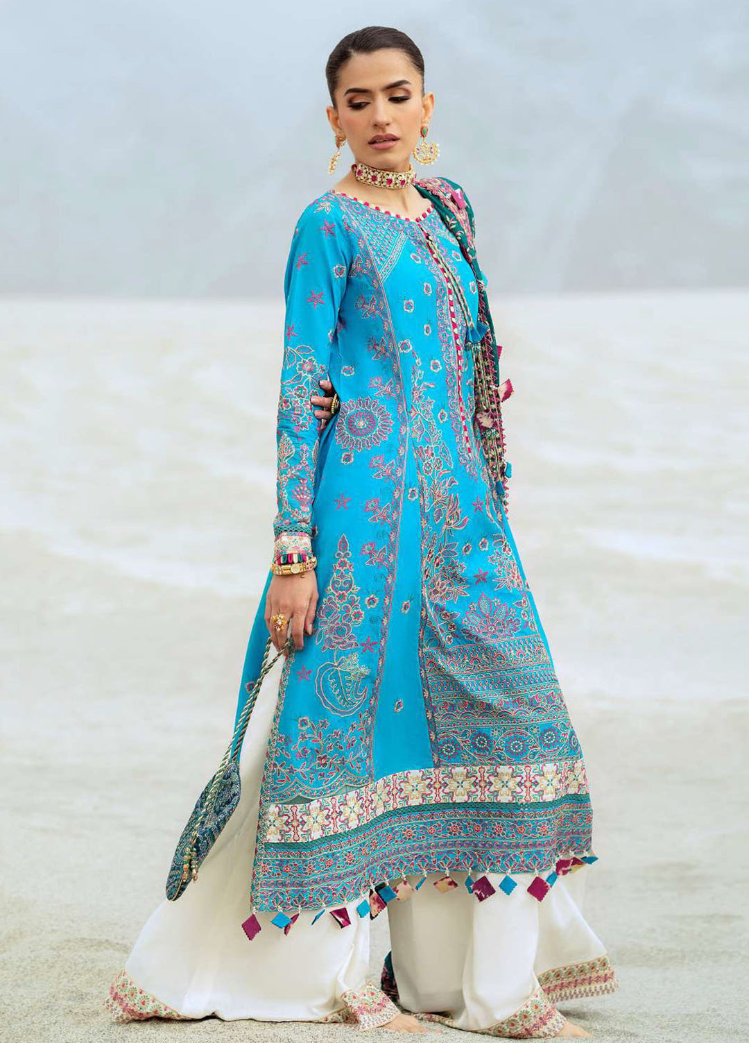 Raqs by Aik Atelier Embroidered Lawn Suits Unstitched 3 Piece AIK25RQ D-05 - Summer Collection