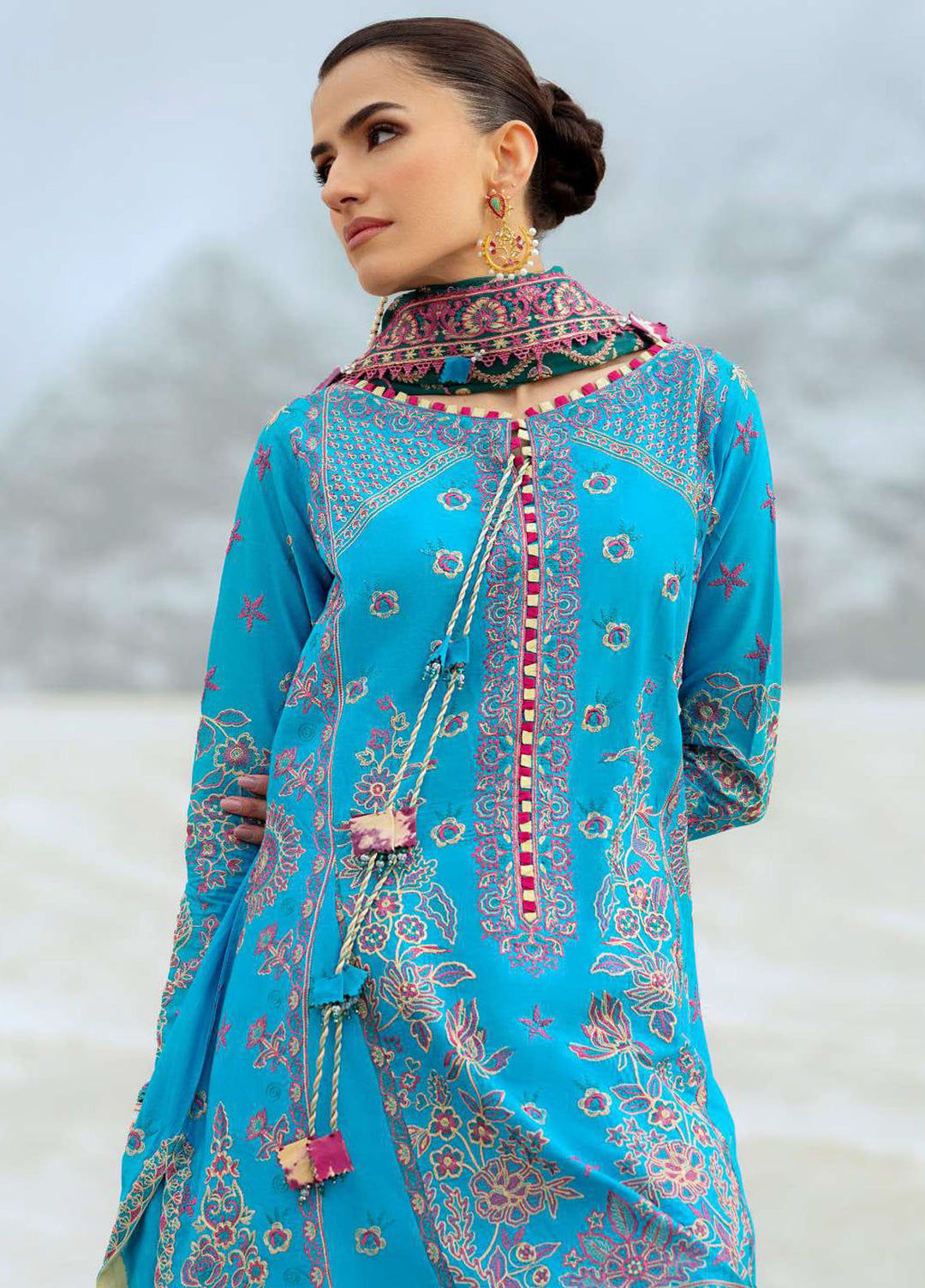 Raqs by Aik Atelier Embroidered Lawn Suits Unstitched 3 Piece AIK25RQ D-05 - Summer Collection