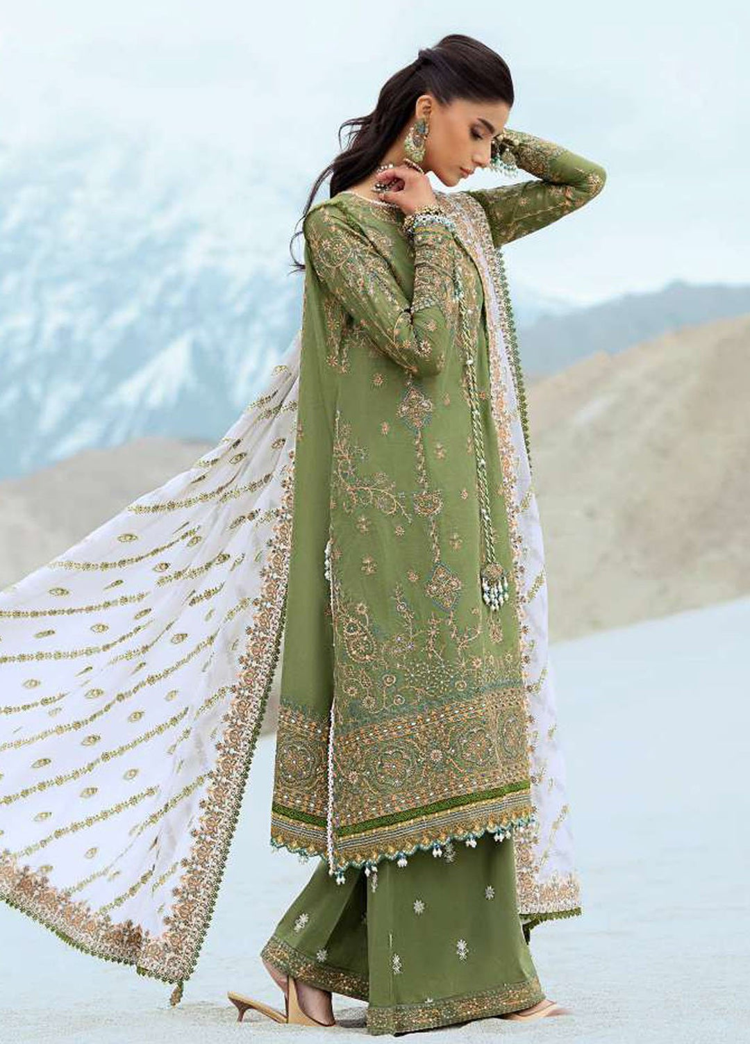Raqs by Aik Atelier Embroidered Lawn Suits Unstitched 3 Piece AIK25RQ D-06 - Summer Collection
