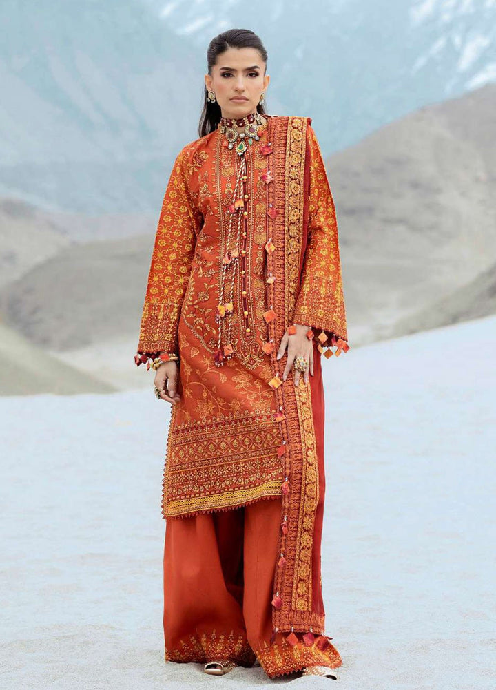 Raqs by Aik Atelier Embroidered Lawn Suits Unstitched 3 Piece AIK25RQ D-07 - Summer Collection