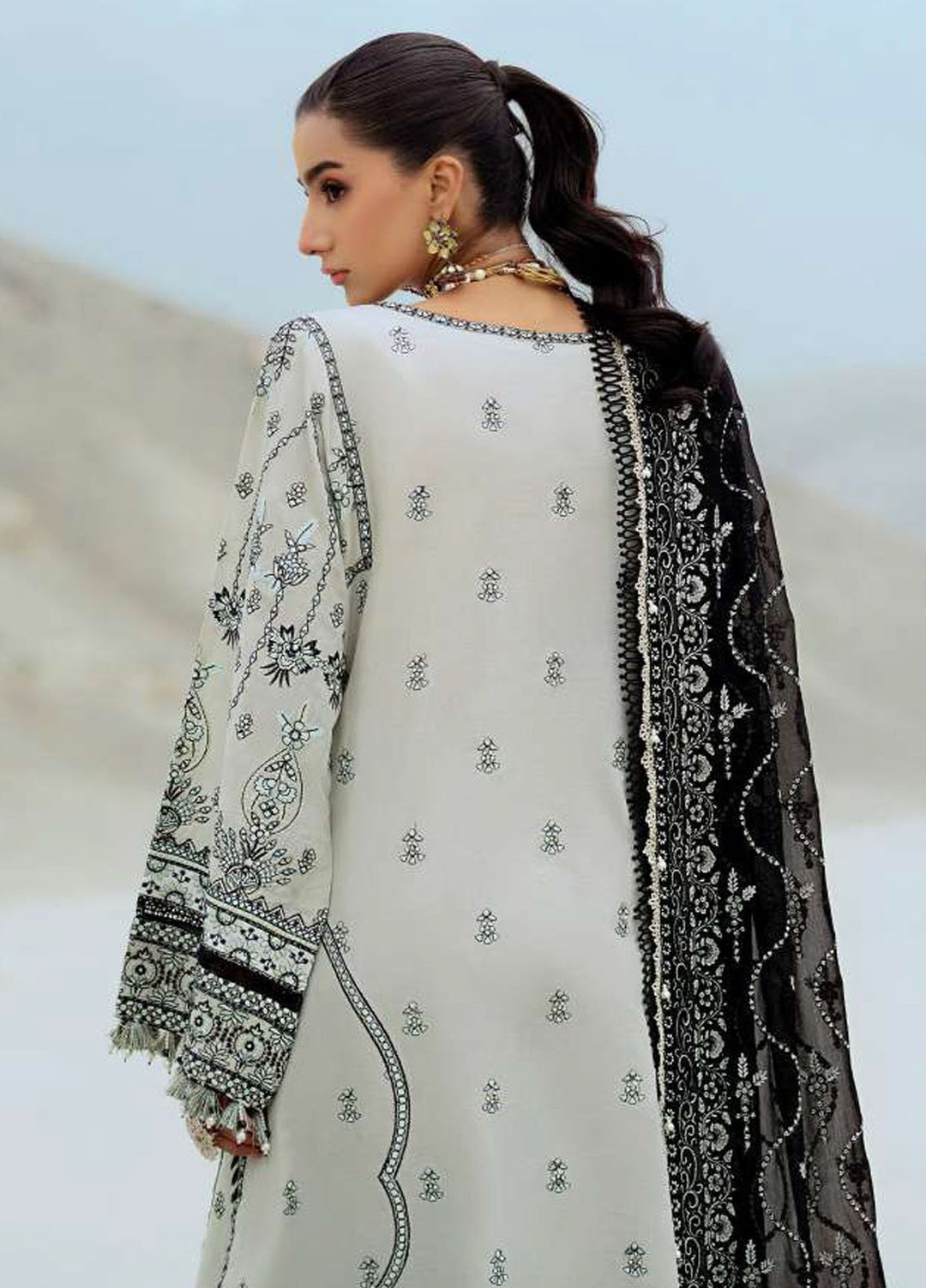 Raqs by Aik Atelier Embroidered Lawn Suits Unstitched 3 Piece AIK25RQ D-08 - Summer Collection