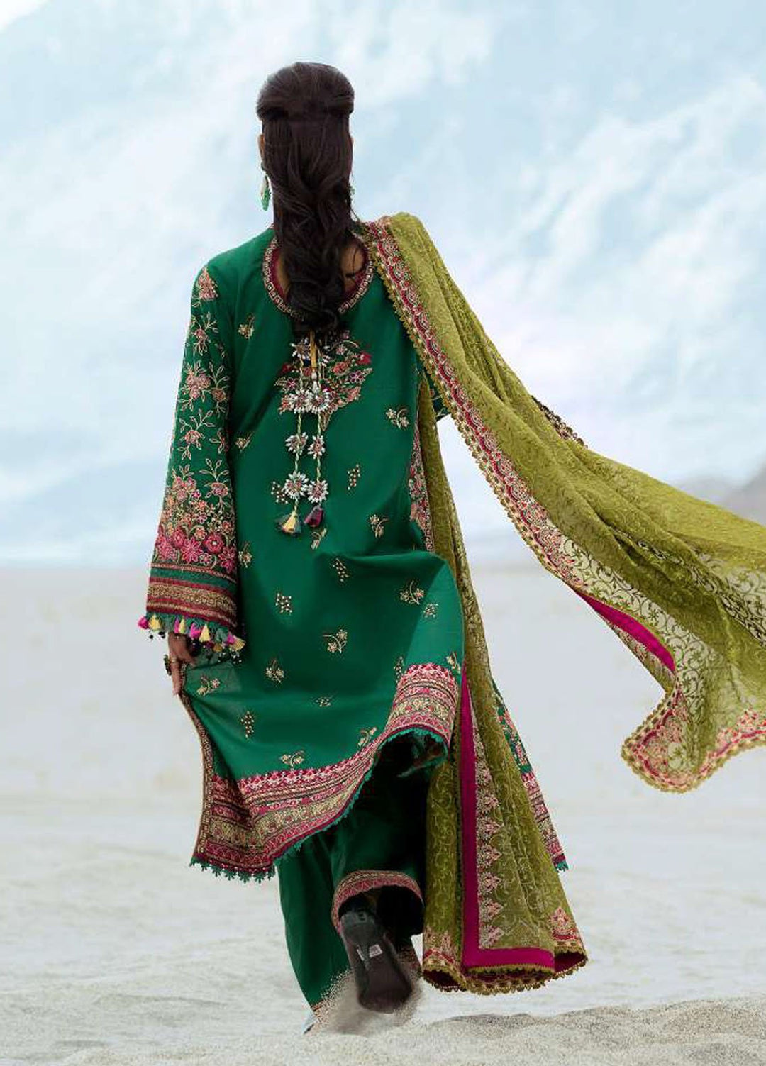 Raqs by Aik Atelier Embroidered Lawn Suits Unstitched 3 Piece AIK25RQ D-10 - Summer Collection