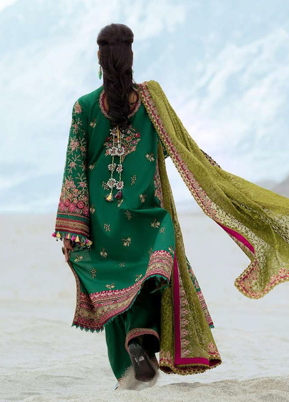Raqs by Aik Atelier Embroidered Lawn Suits Unstitched 3 Piece AIK25RQ D-10 - Summer Collection