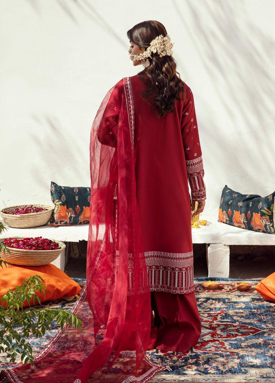 Raqs By Ayzel Embroidered Lawn Suits Unstitched 3 Piece AAF23R 002 Gulzar - Festive Collection