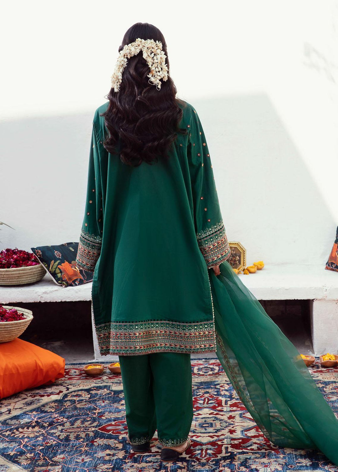 Raqs By Ayzel Embroidered Lawn Suits Unstitched 3 Piece AAF23R 003 Saqafat - Festive Collection