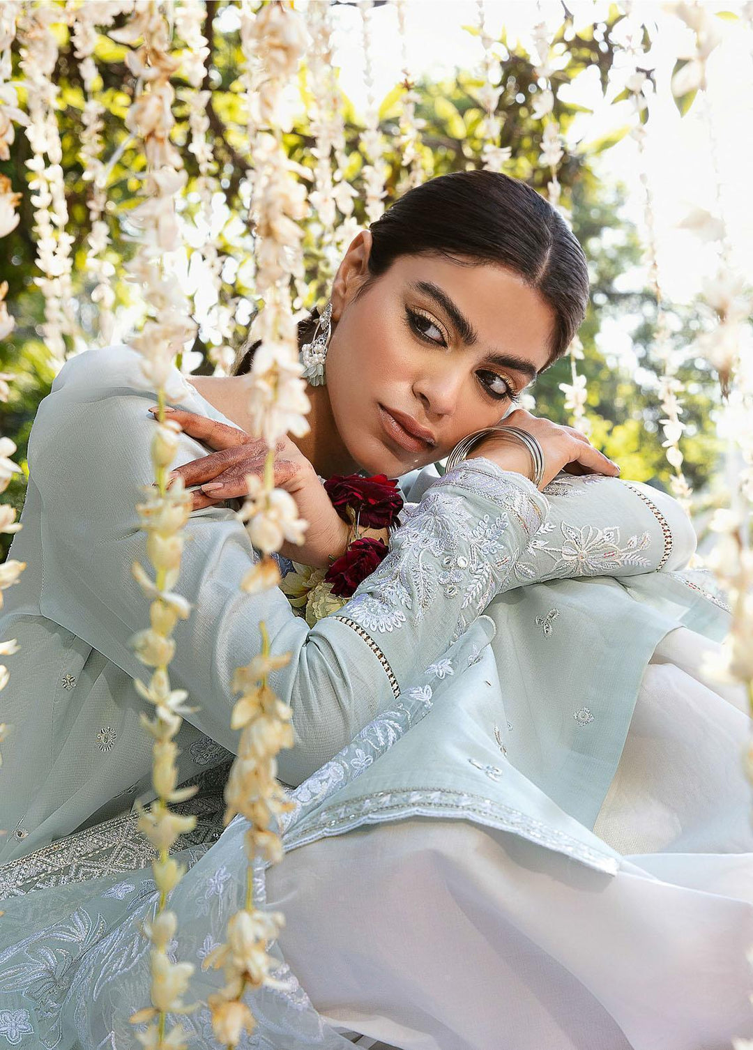 Raqs By Ayzel Embroidered Lawn Suits Unstitched 3 Piece AAF23R 006 Serai - Festive Collection