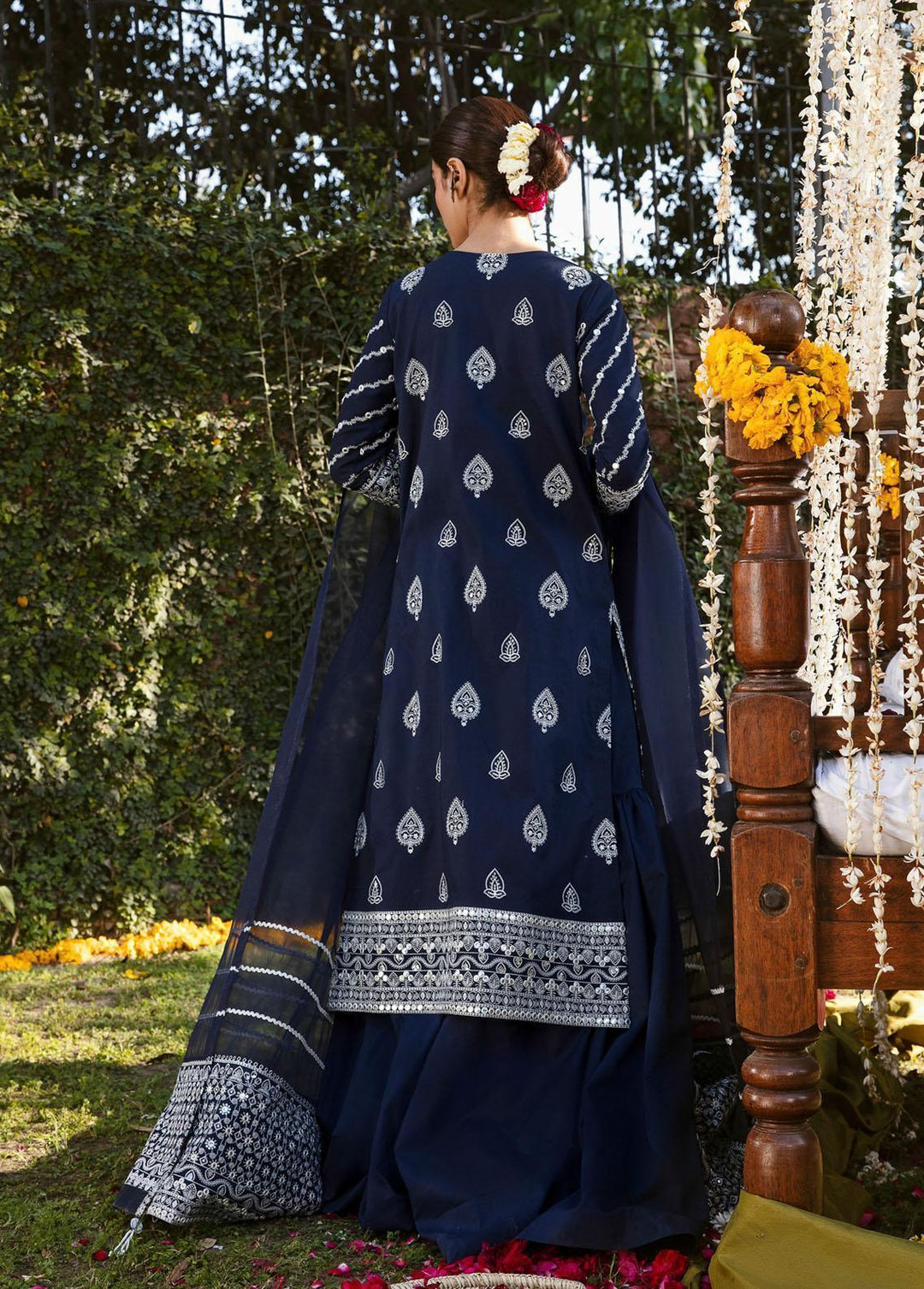 Raqs By Ayzel Embroidered Lawn Suits Unstitched 3 Piece AAF23R 009 Banafsha - Festive Collection