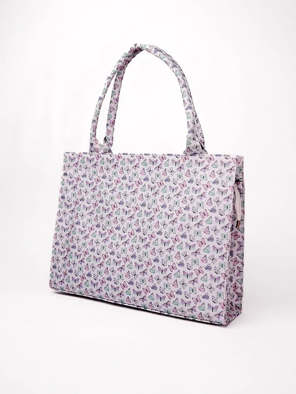Maa aur Mai by TJK Designs Printed Raqs Canvas Tote - Casual Collection